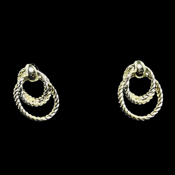 Lot Of 6 Gold Tone Pierced Earrings (4573) - Picture 6 of 8